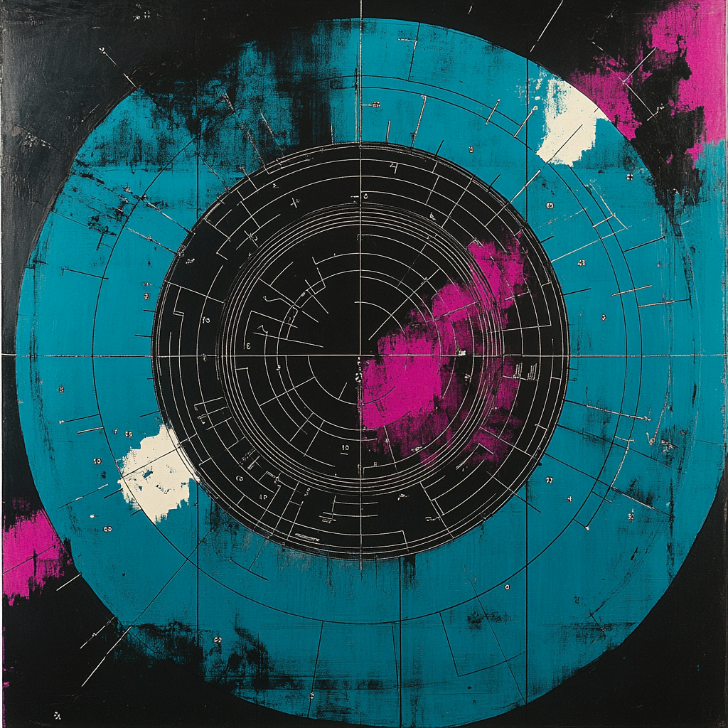 Jean-Michel Basquiat Inspired Neon Anatomy paint by numbers