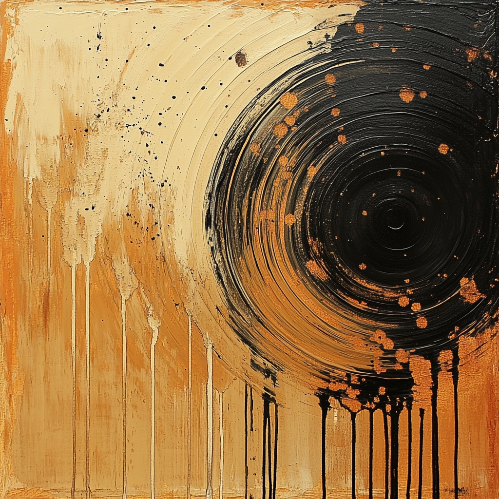 Jackson Pollock Inspired Tectonic Ripple Painting by numbers kit