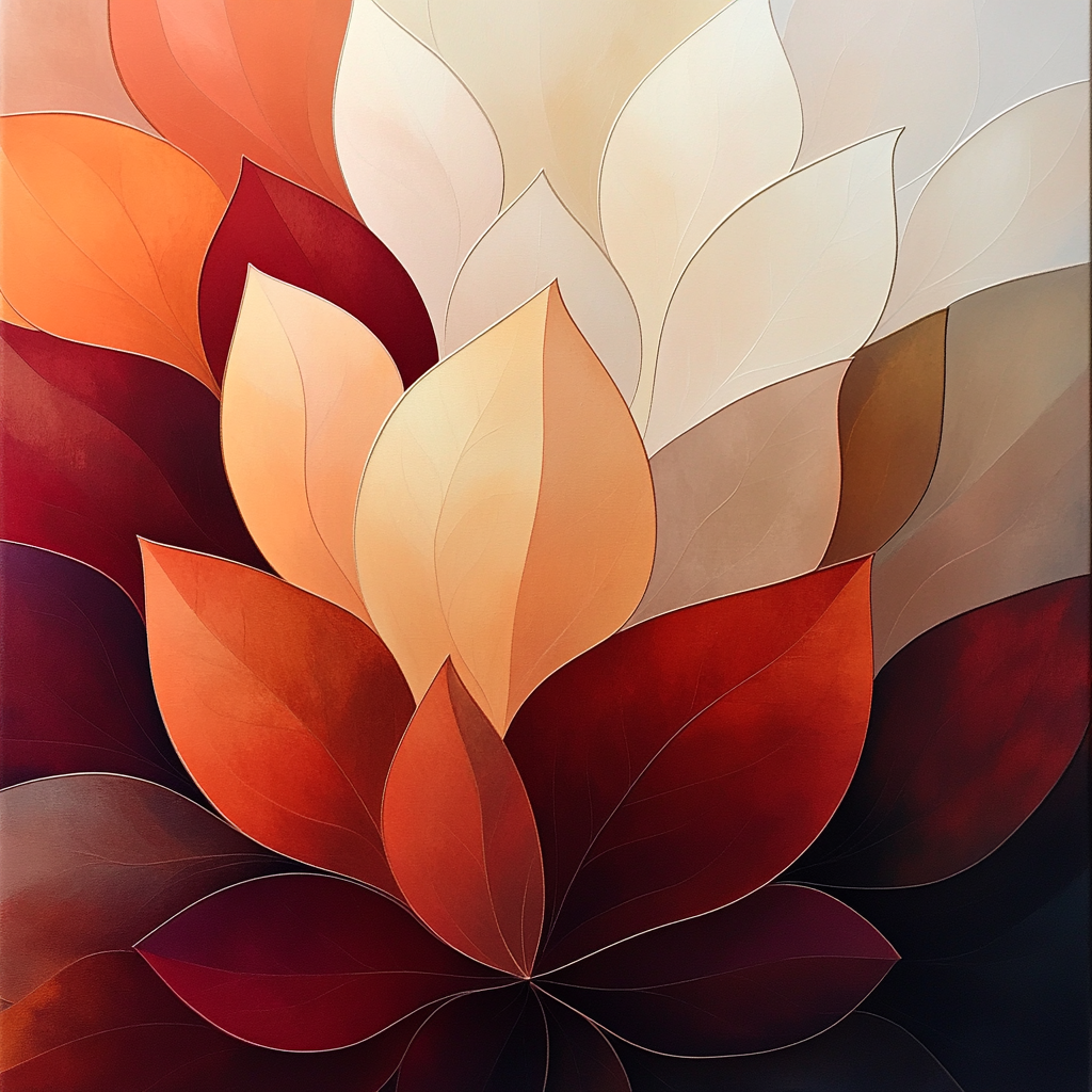 Georgia OKeeffe Inspired Desert Flowers DIY paint by numbers