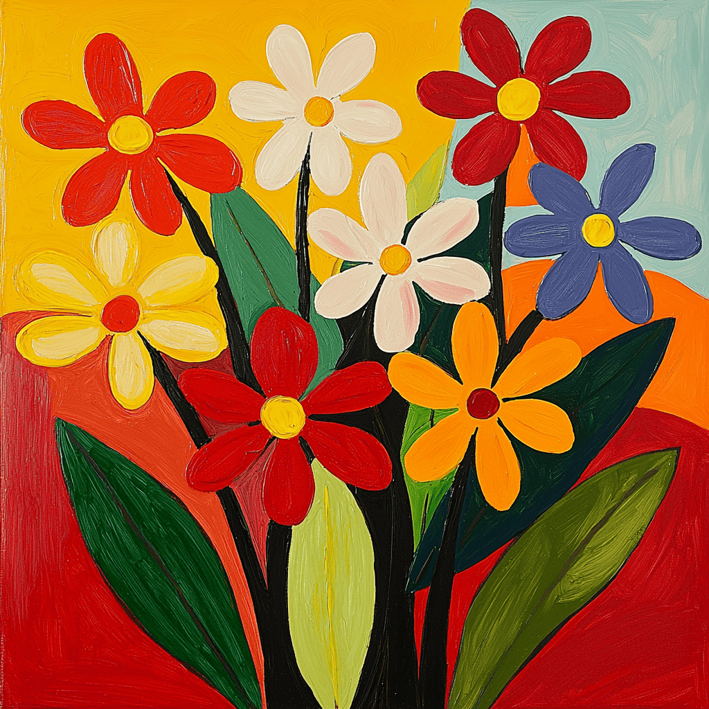 Henri Matisse Inspired Blossom Magic Paint By Color