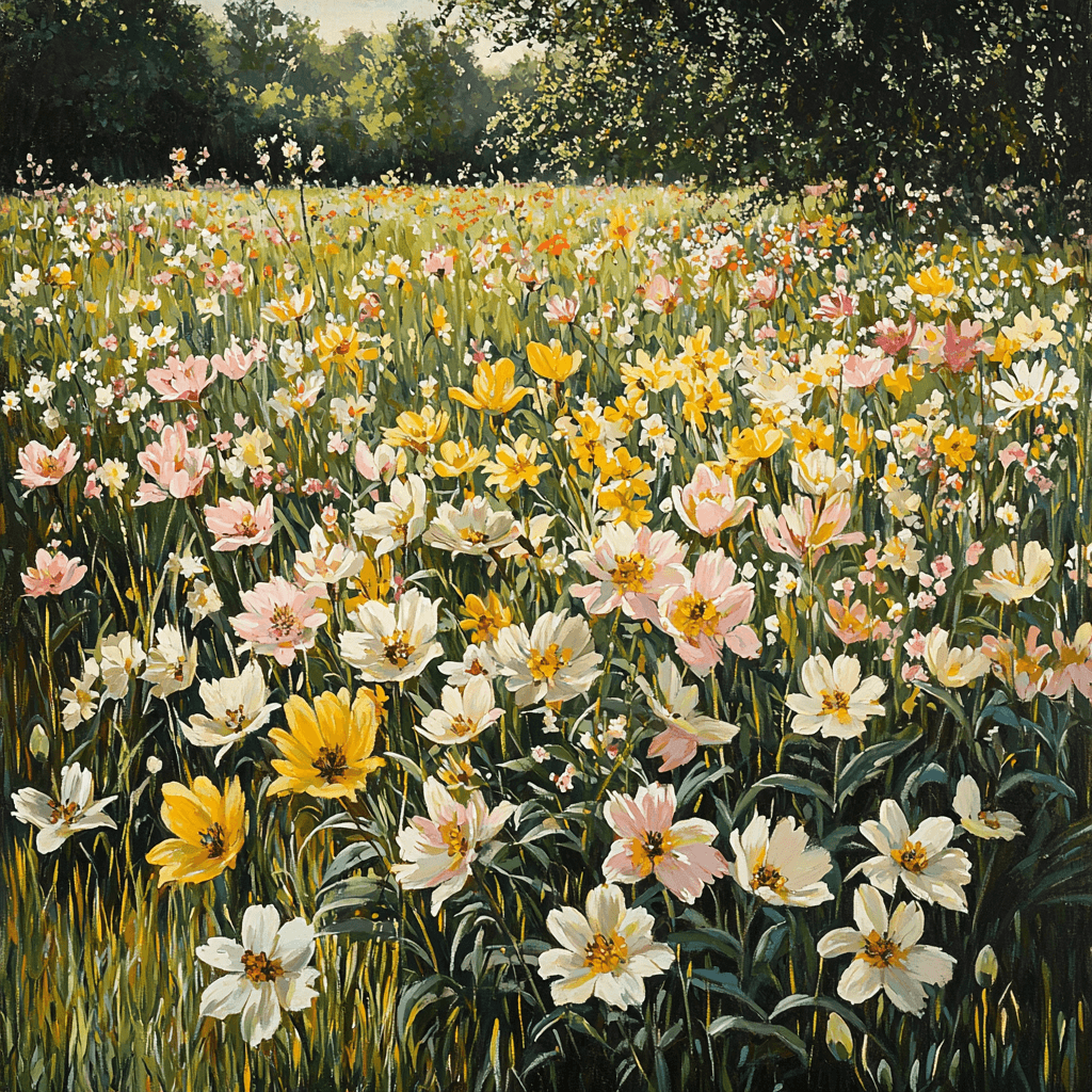 John Singer Sargent Inspired Peaceful Meadow Afternoon Number Painting