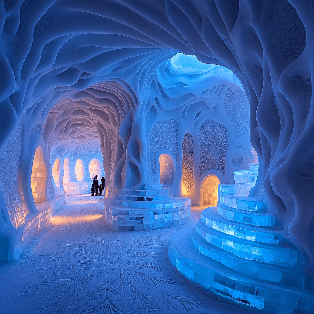 Hokkaido Ice Pavilion Paint By Color