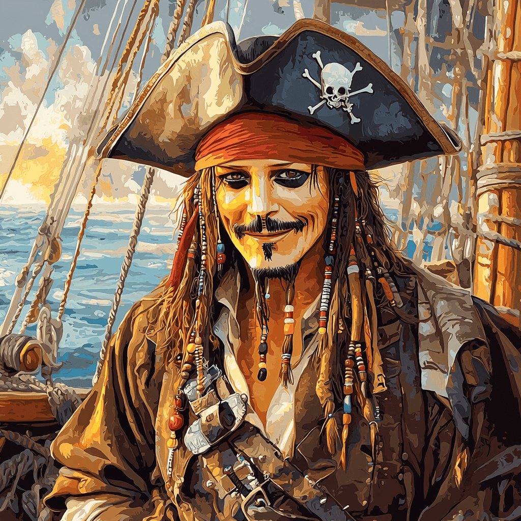 Johnny Depp: Eccentric Escapades Of Jack Sparrow Paint By Color