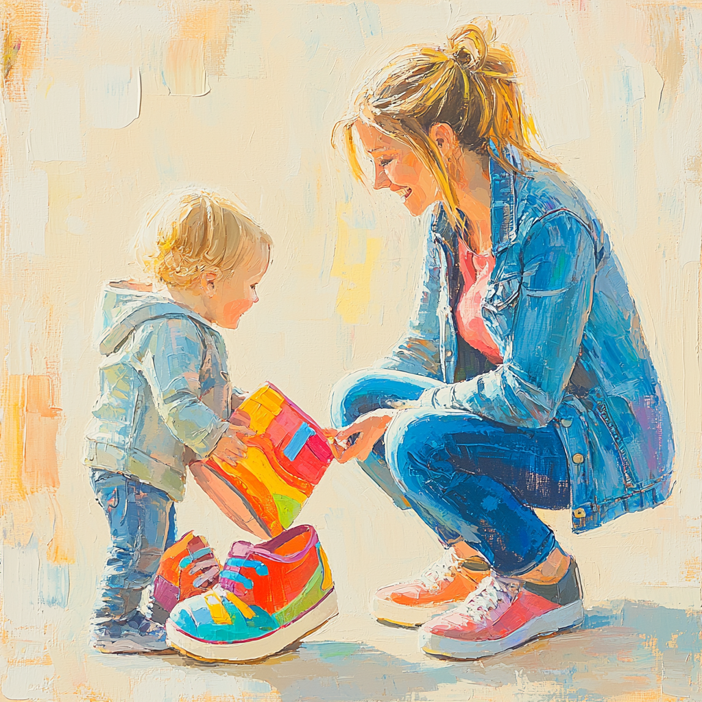In Her Shoes Paint By Color