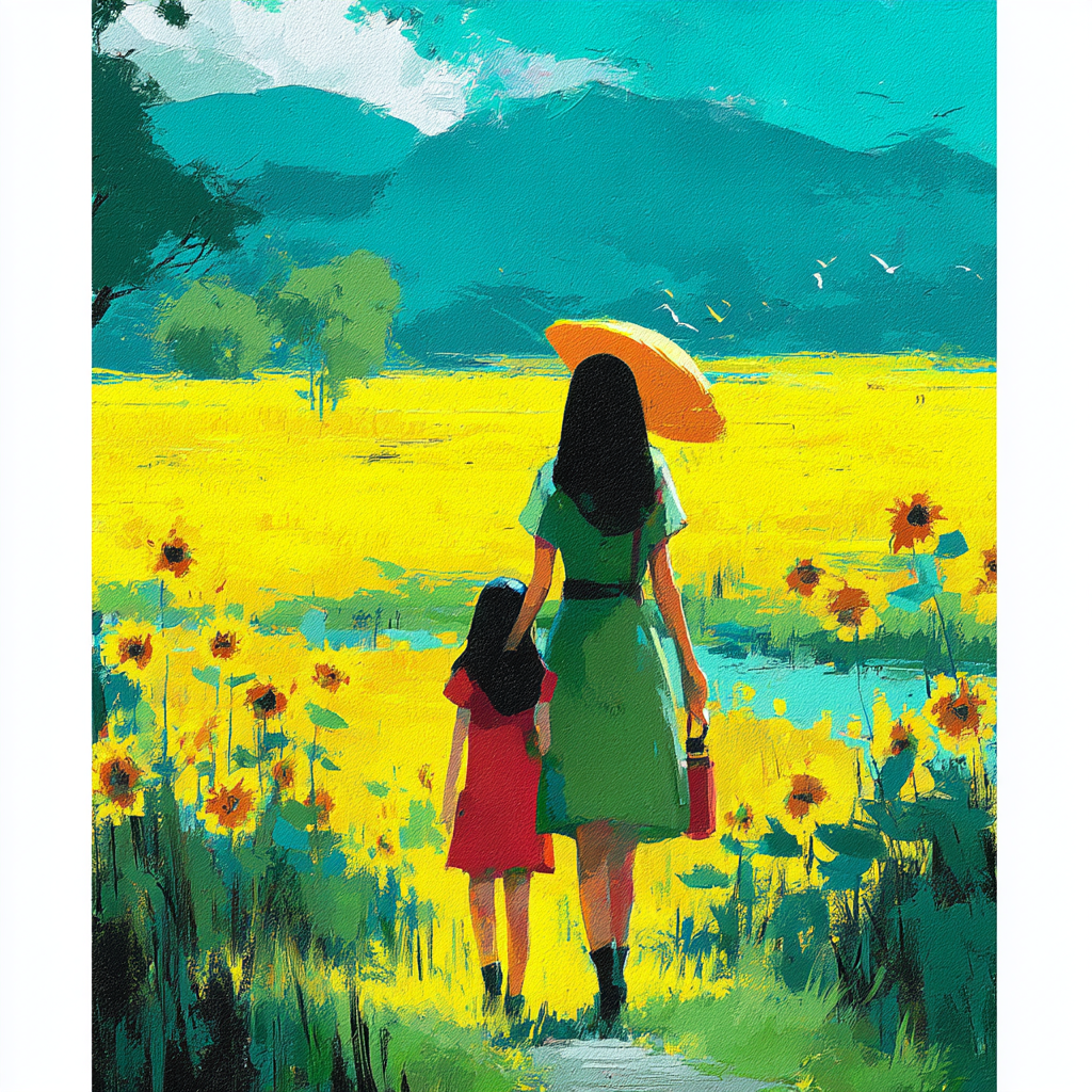 Endless Fields Of Motherly Love Numbered Painting Kits