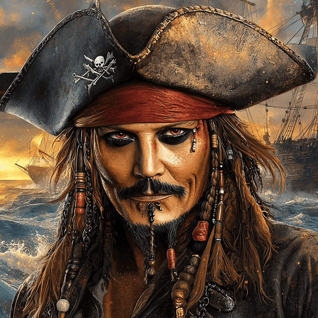 Johnny Depp: Eccentric Brilliance Uncaged Paint By Numbers Art