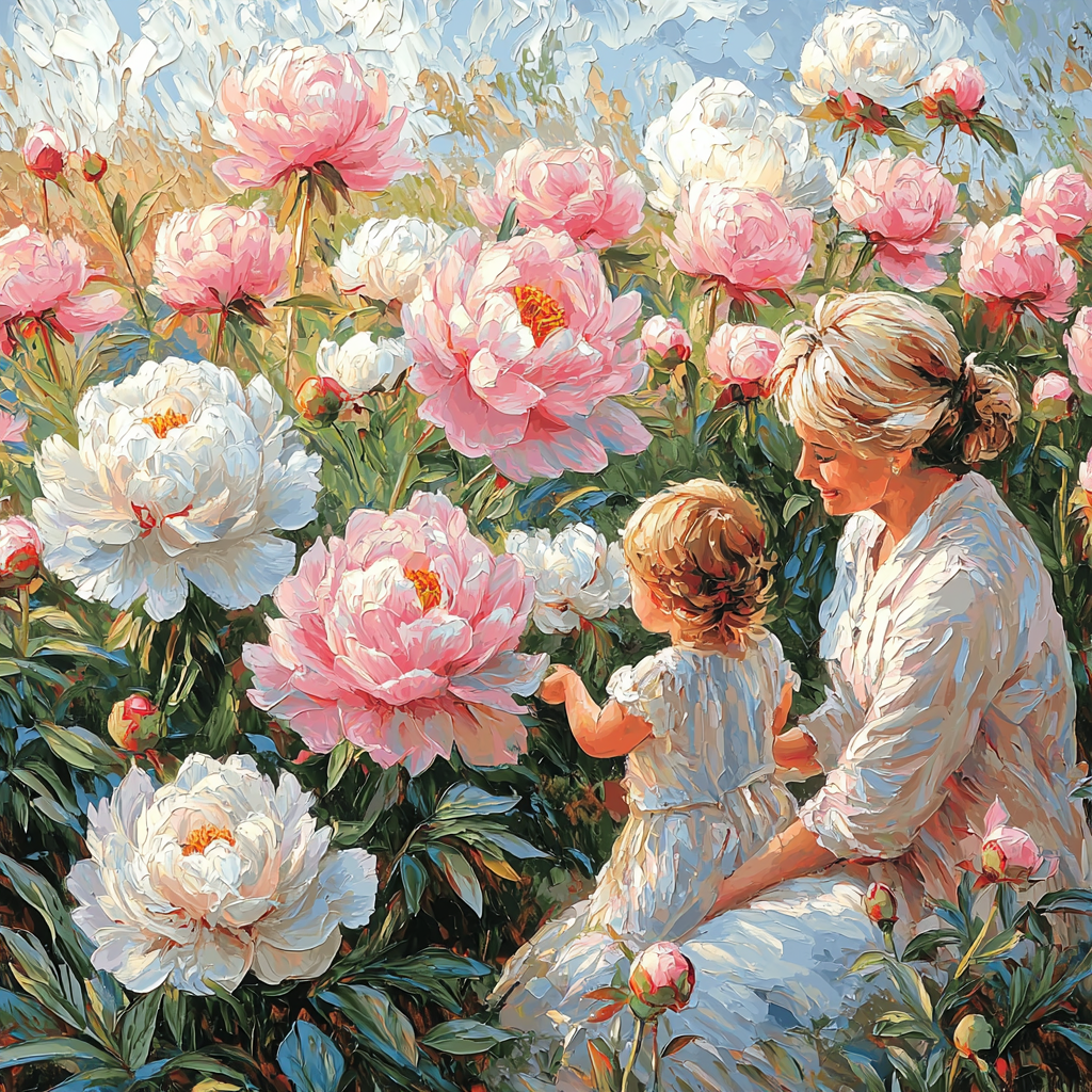 Precious Peonies Paint By Numbers