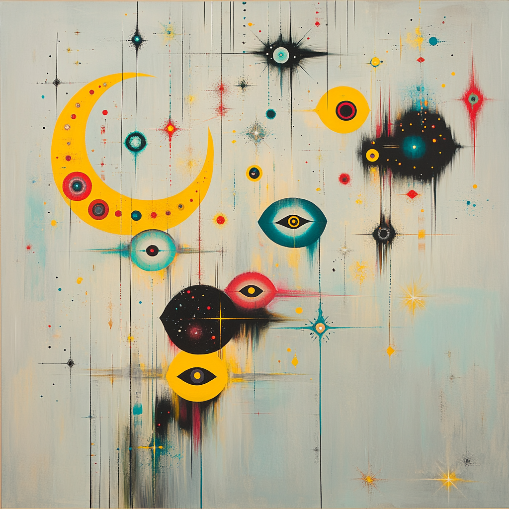 Joan Miró Inspired Dreaming Constellations Painting by numbers kit