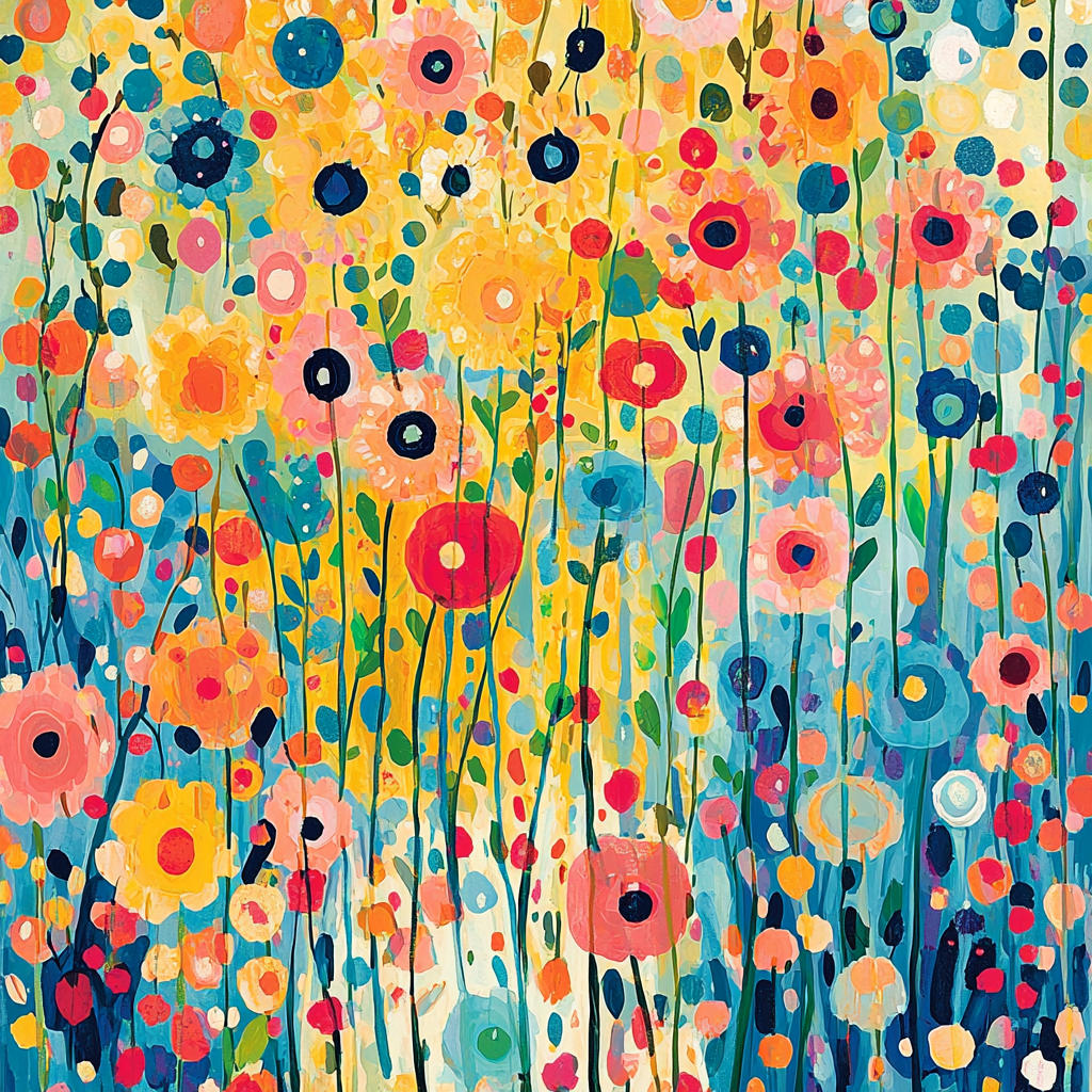 Paul Klee Inspired Charming Patterns Number Painting