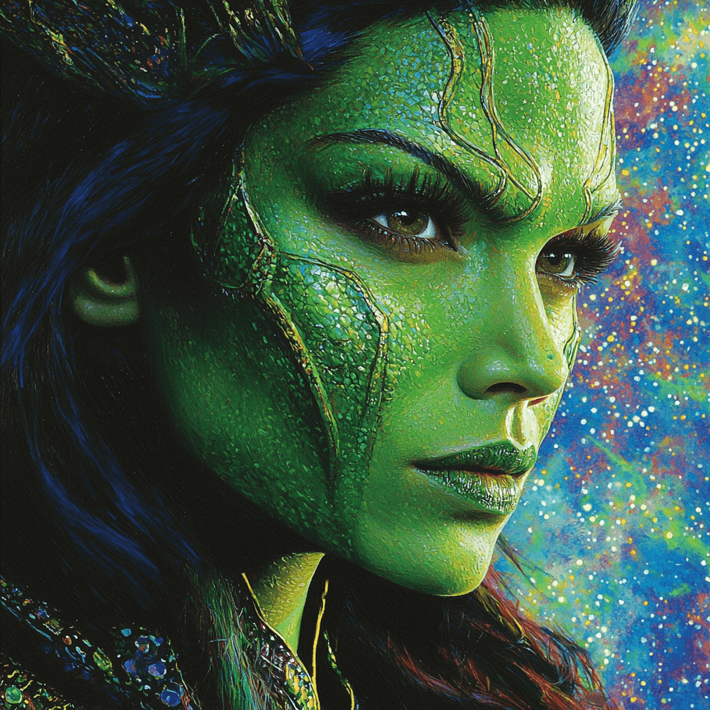 Zoë Saldana: A Cosmic Adventure As Gamora Painting Number Kit
