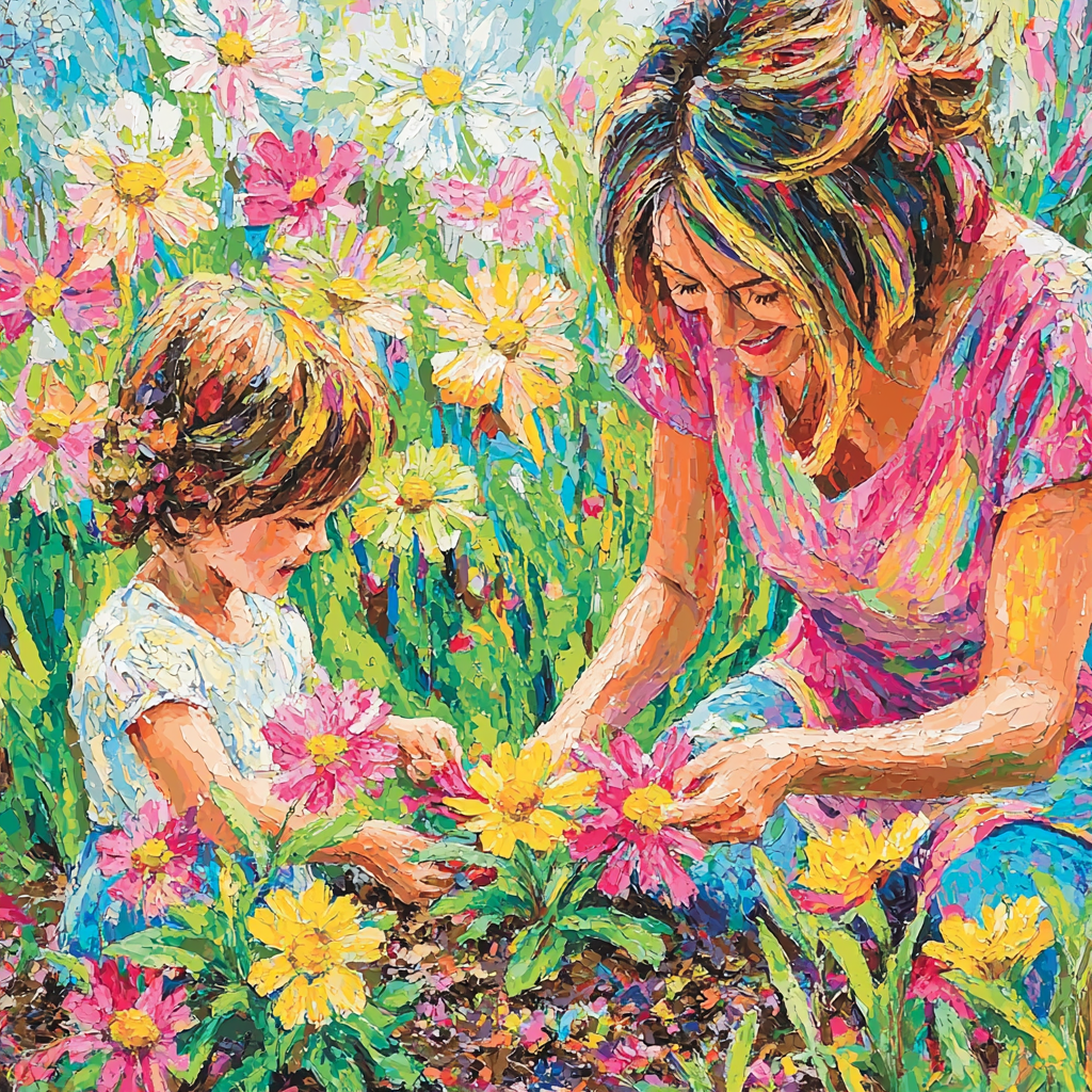Mommy's Garden Of Love Paint By Numbers Kits