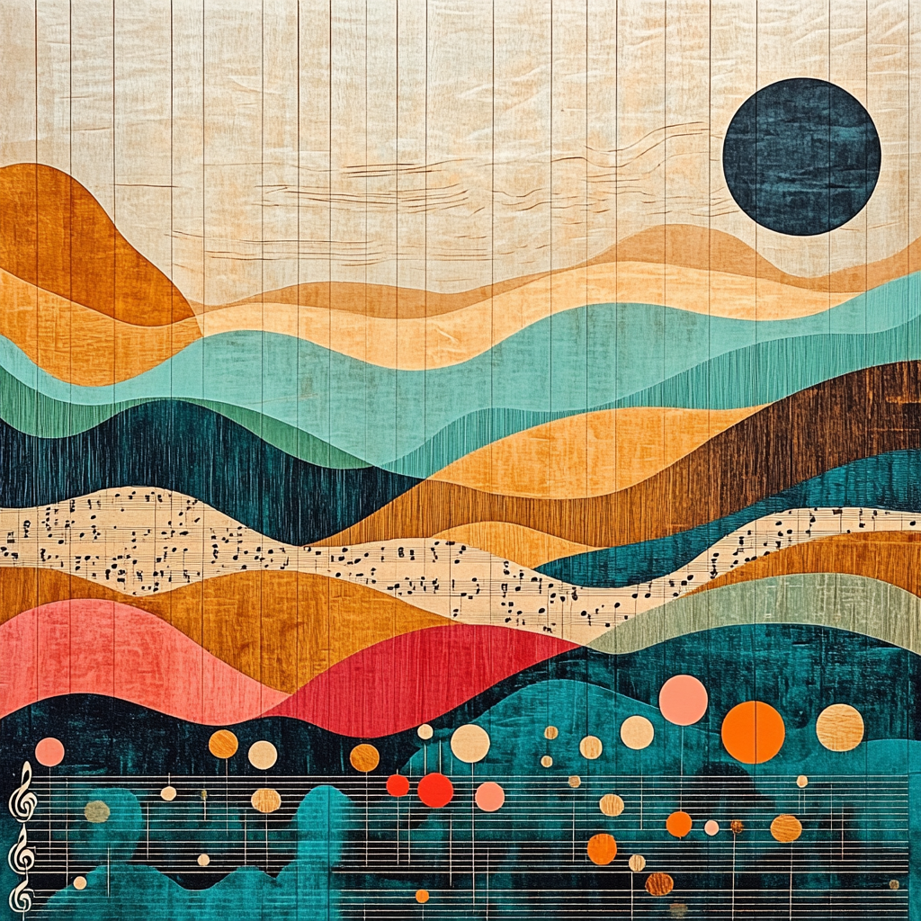 Paul Klee Inspired Musical Landscape Paint by numbers kits