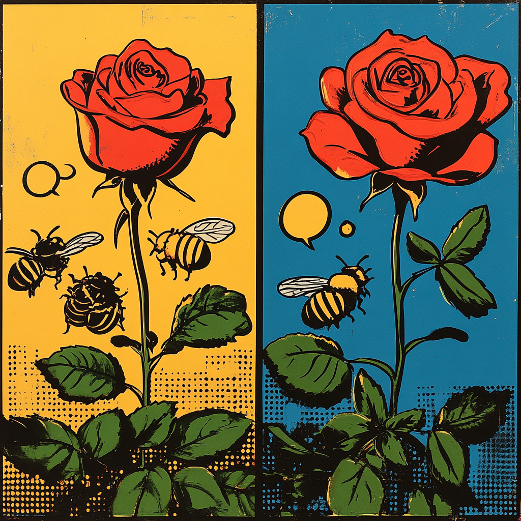 Roy Lichtenstein Inspired Comic Garden Paint by numbers kits