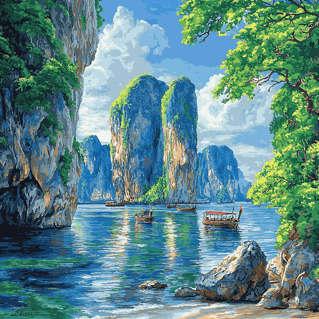 Phang Nga Bay - Thailand Paint By Number