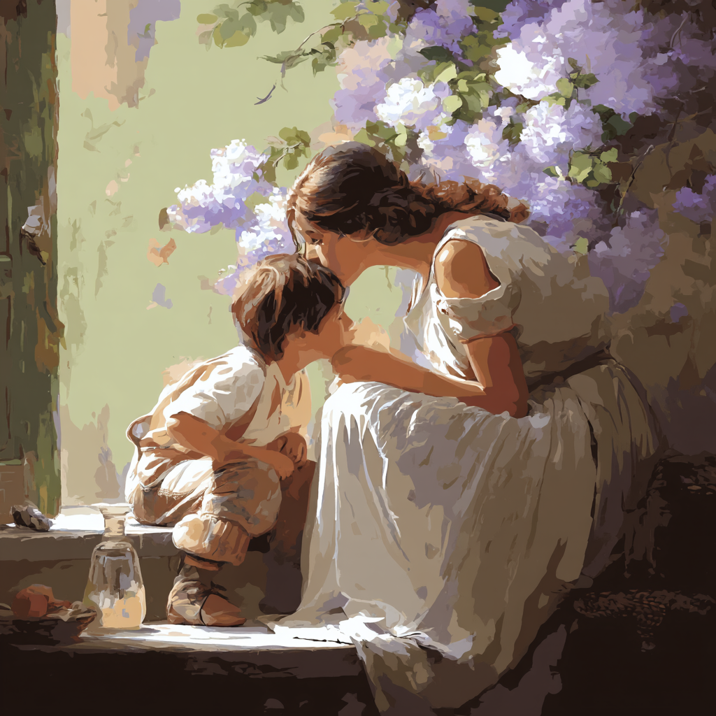 Mother’s Gentle Whisper Paint By Numbers Art