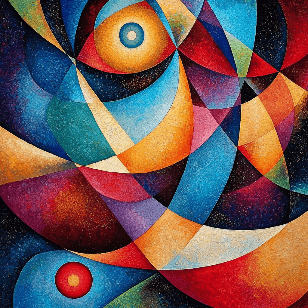 Wassily Kandinsky Inspired Kandinsky's Cosmic Symphony Paint By Numbers Kits