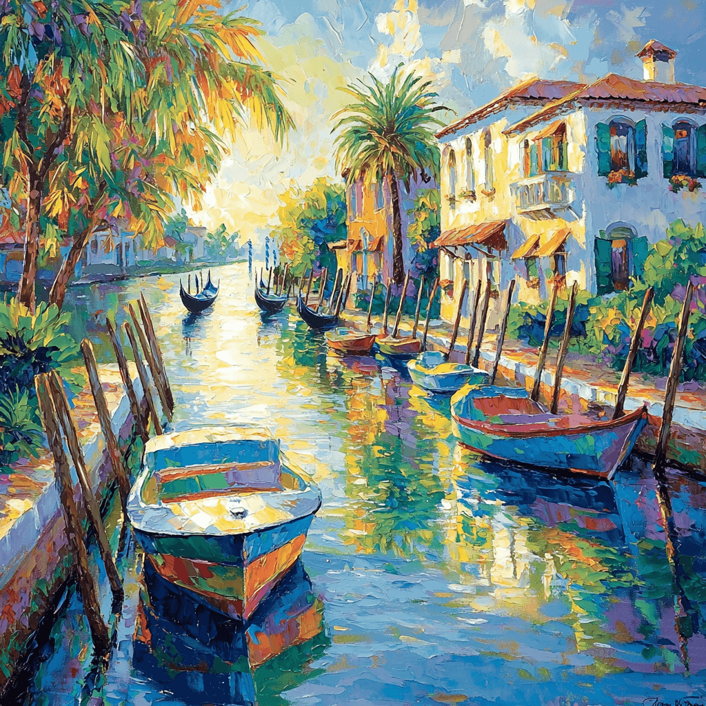 The Venice Canals DIY Paint By Numbers