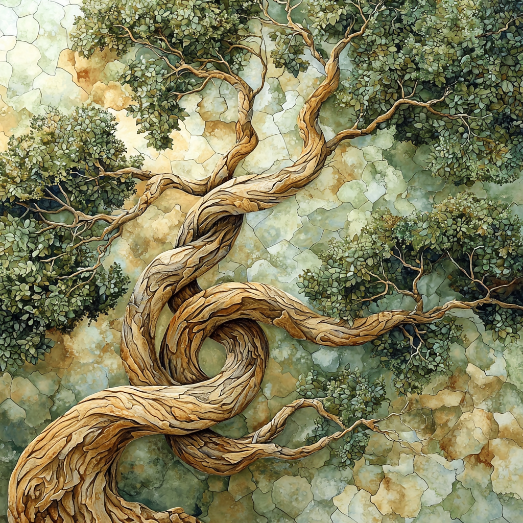 Michelangelo Inspired Enchanted Branches Number Painting