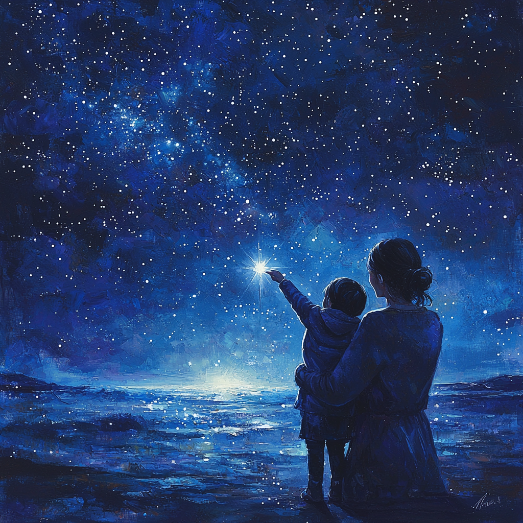 Guiding Star Of Night Painting Number Kit