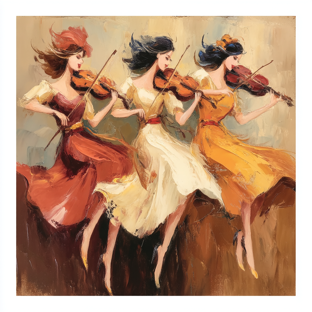 A Mother's Gift Of Music Number Painting