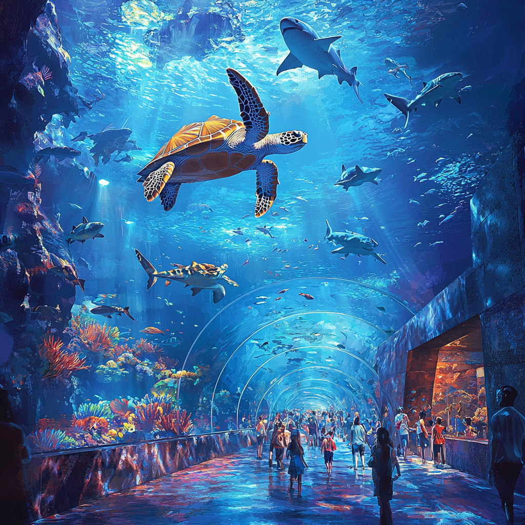 Maui Ocean Center - Hawaii Paint By Numbers