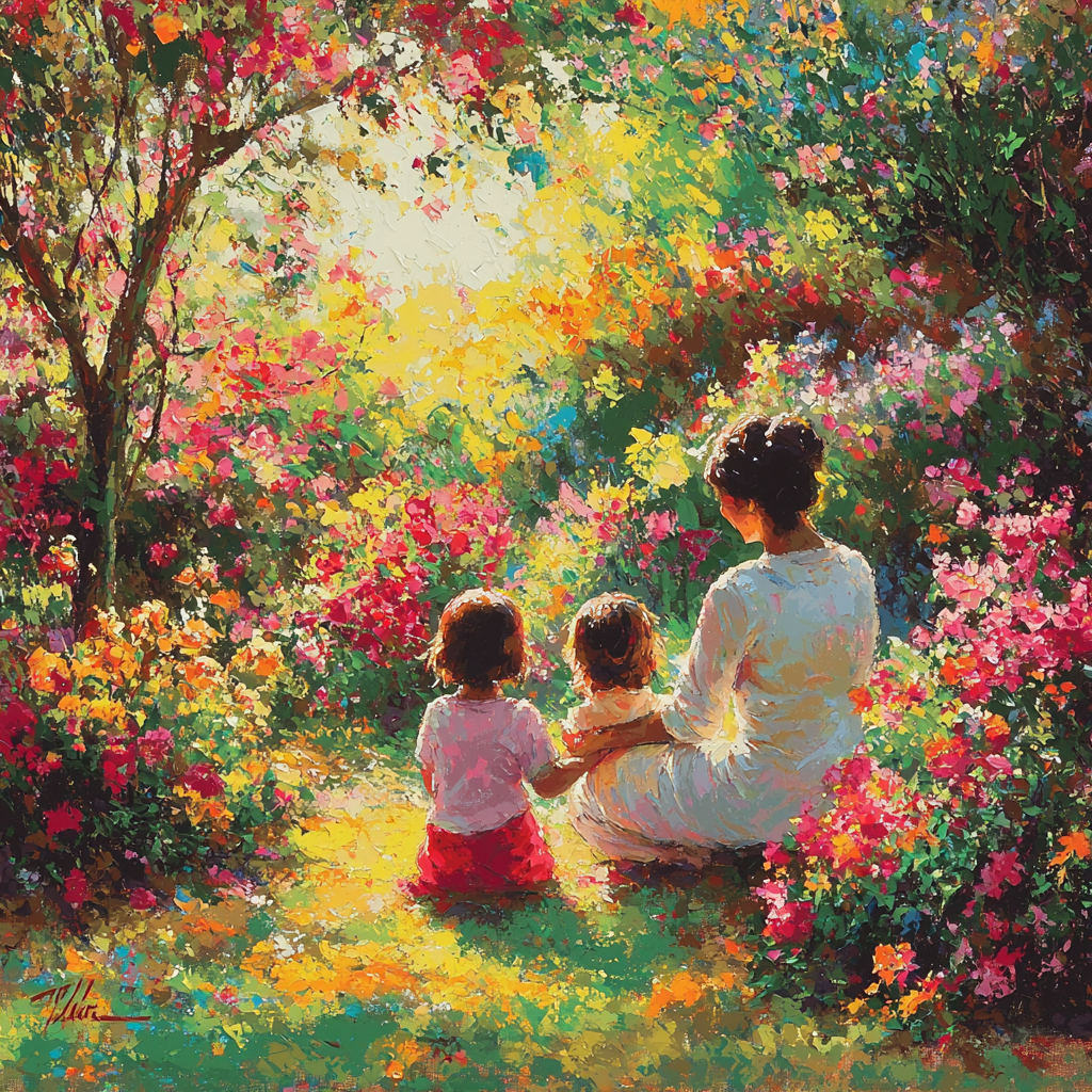 Bonding In Bloom Number Painting