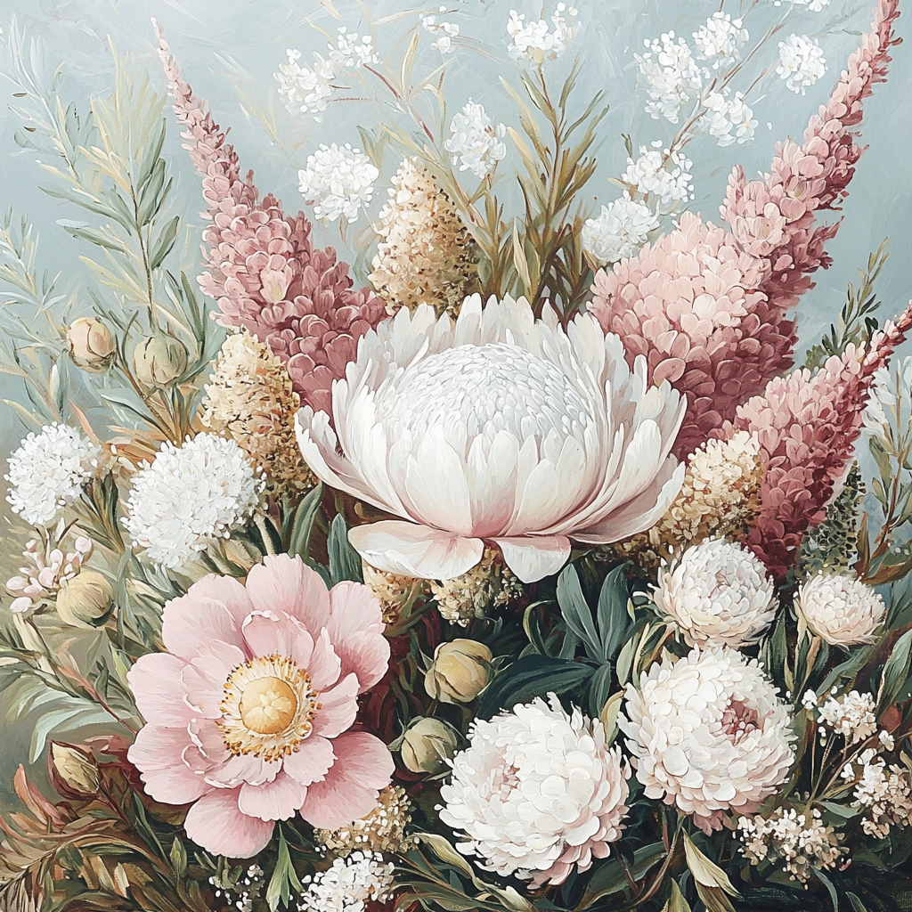 Redouté Inspired Botanical Garden Painting Number Kit