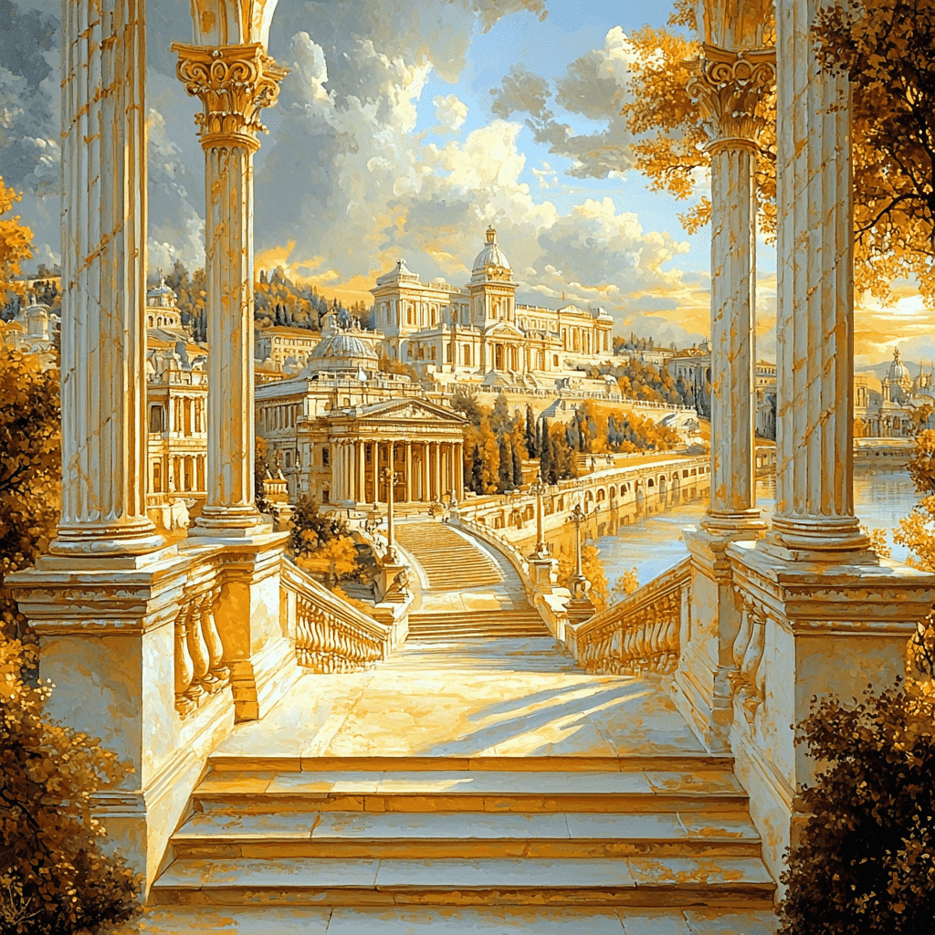 Giovanni Paolo Panini Inspired Timeless Architectural Beauty DIY Paint By Numbers