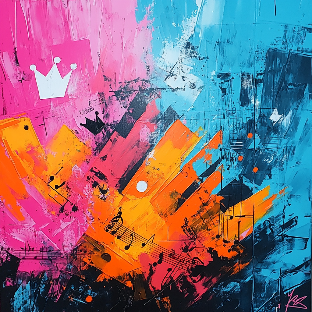 Jean-Michel Basquiat Inspired Color Riot Symphony Painting by numbers kit