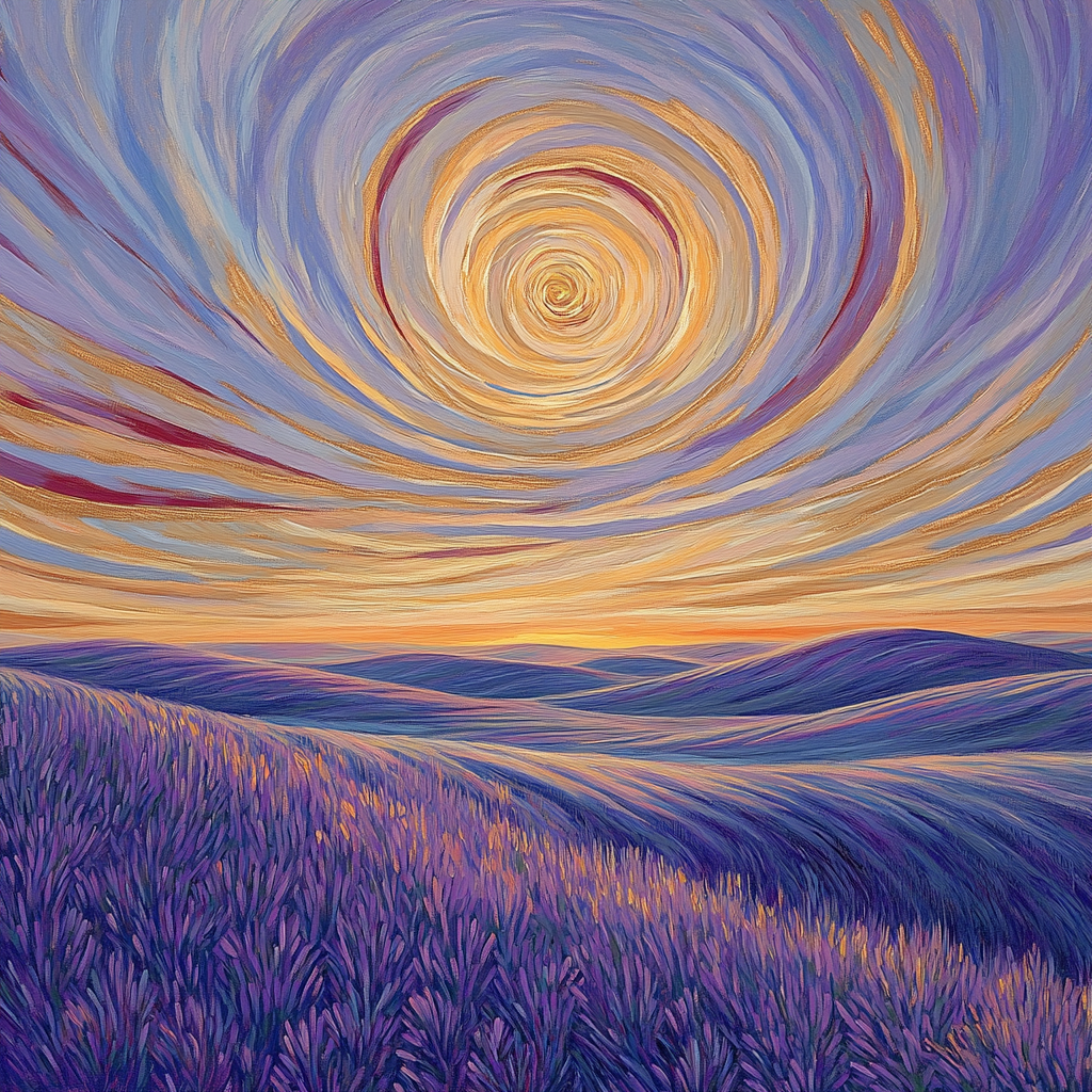 Edvard Munch Inspired Celestial Tide Plains Numbered painting kits