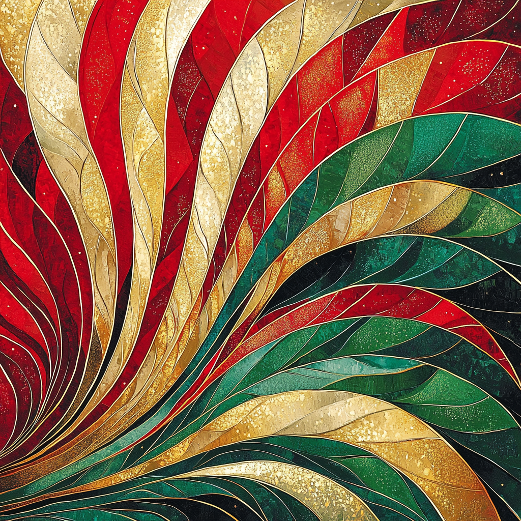 Gustav Klimt Inspired Whirling Patterns Painting Number Kit
