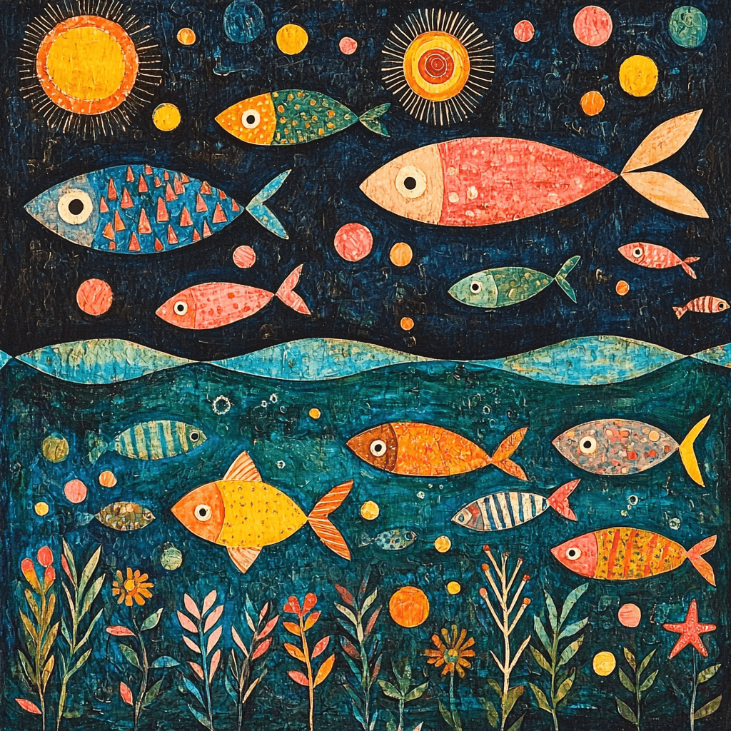 Paul Klee Inspired Mystical Sea Adventure Paint By Color