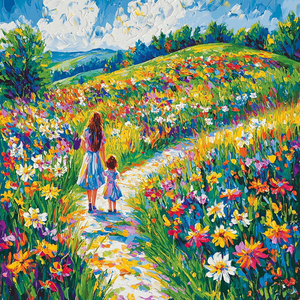 Walk Amongst The Wildflowers Paint By Numbers
