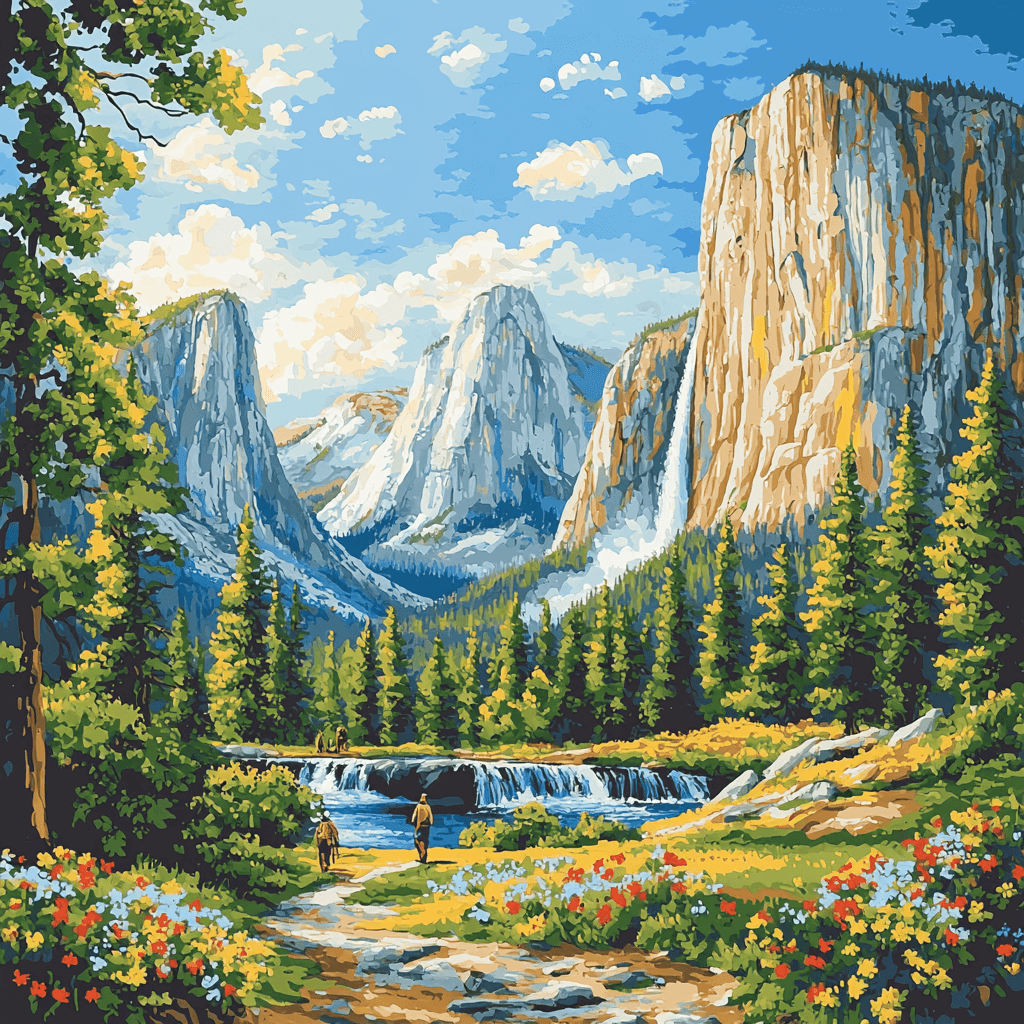 Yosemite National Park DIY Paint By Numbers