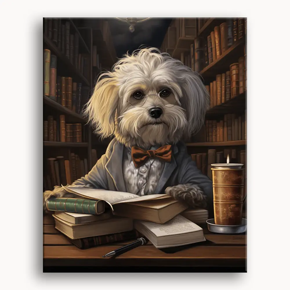 Happy Painting Exclusive DIY Paint by Number Kit Stress Relief Relaxation Toys Beginner Painting Kits Handicrafts with Lions Flowers & Birds Designs