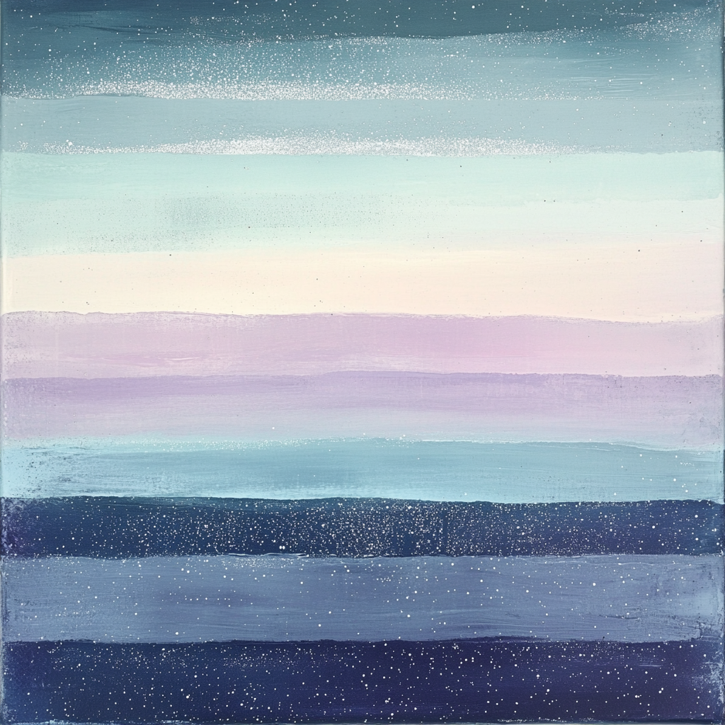 Mark Rothko Inspired Aurora Lullaby Number painting