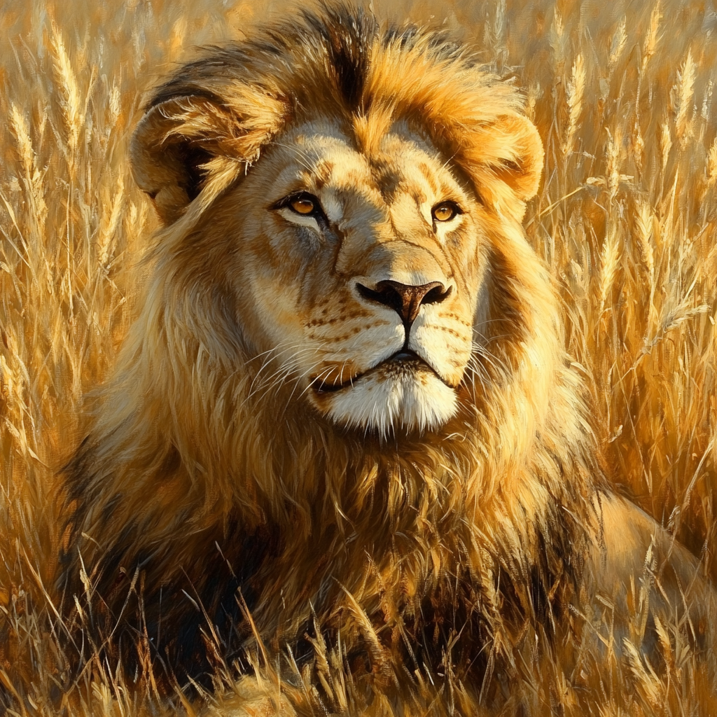 Edwin Landseer Inspired Majestic Lion DIY paint by numbers