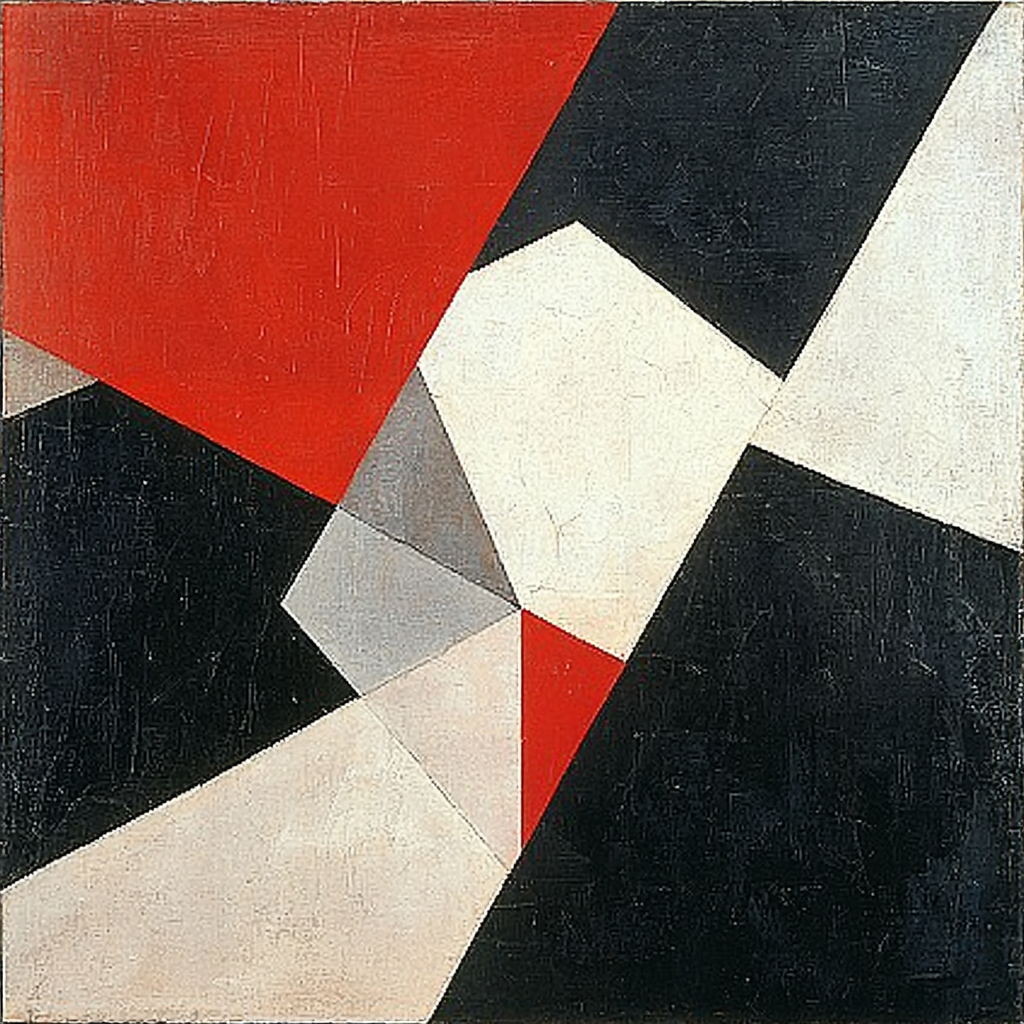 Kazimir Malevich Inspired Cascading Dimensions Paint By Numbers Kits