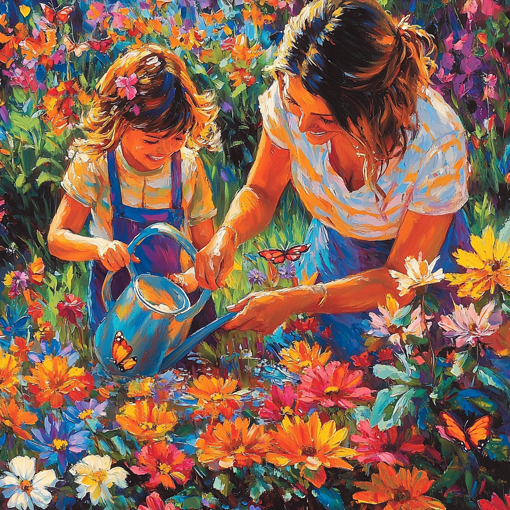 Mom's Magic Garden Numbered Painting Kits