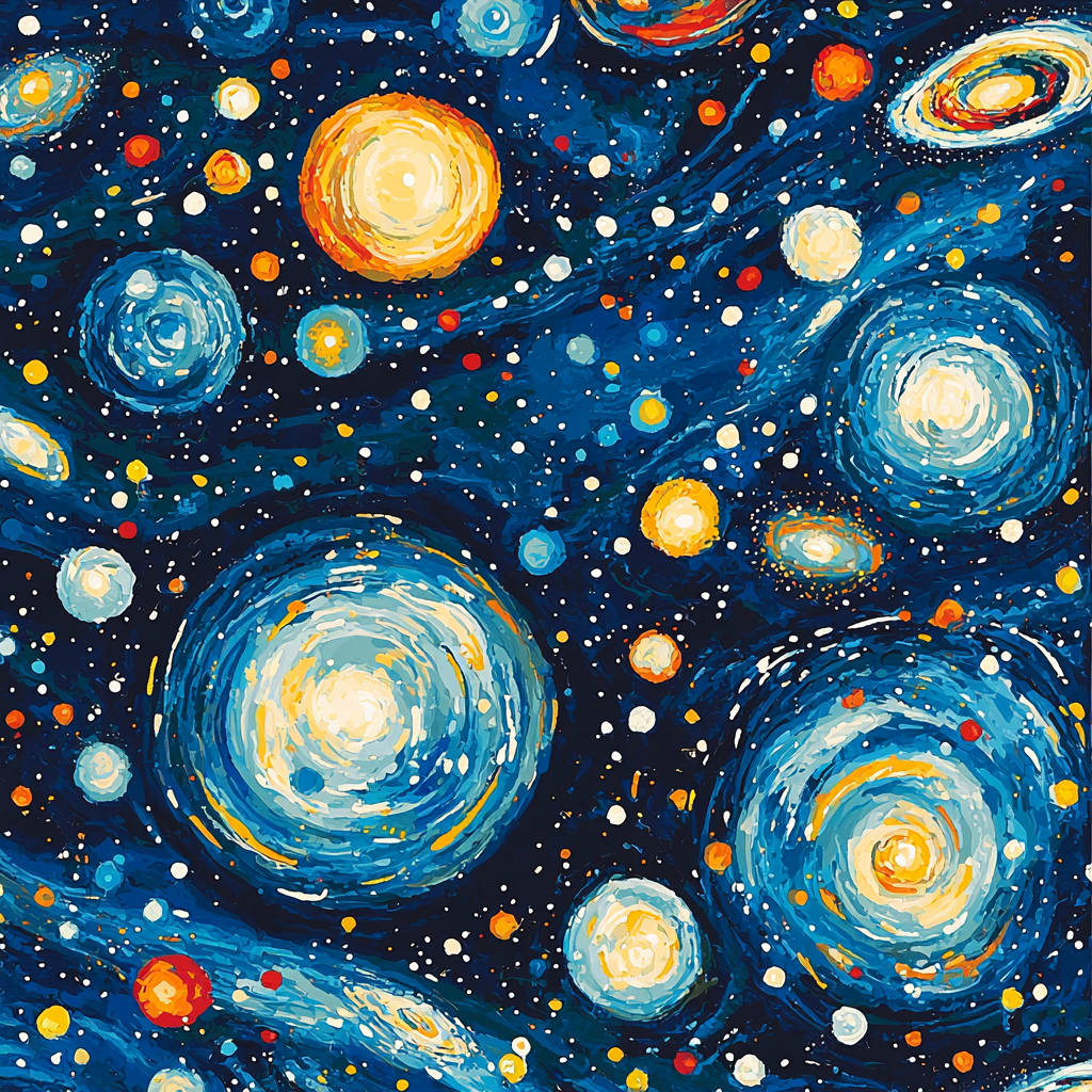 Joan Miró Inspired Galactic Patterns Paint By Numbers Art