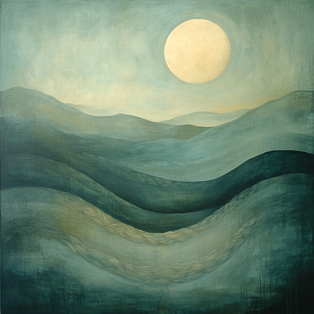 Max Ernst Inspired Whispering Currents Numbered painting kits