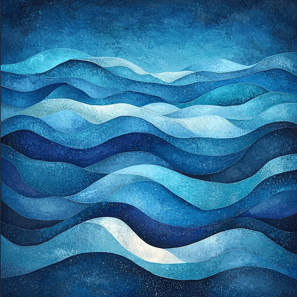 Georges Seurat Inspired Harmonic Waves Paint By Color