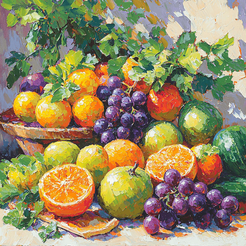 Paul Cézanne Inspired A Pastel Feast Of Fruits And Vegetables Paint By Numbers Kits