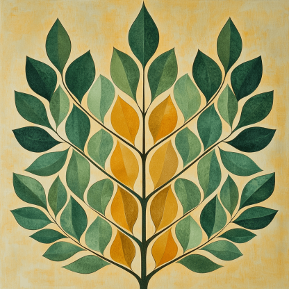 Nandalal Bose Inspired Nature's Symmetry Painting By Numbers Kit