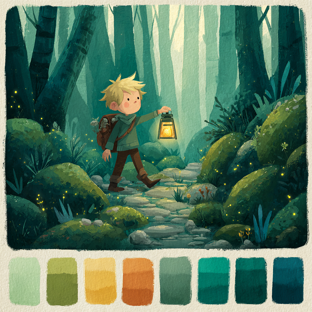 Taran Forest Lantern Quest Disney Inspired Painting by numbers kit [AI-4a47719b-e37a2ac88fe7]
