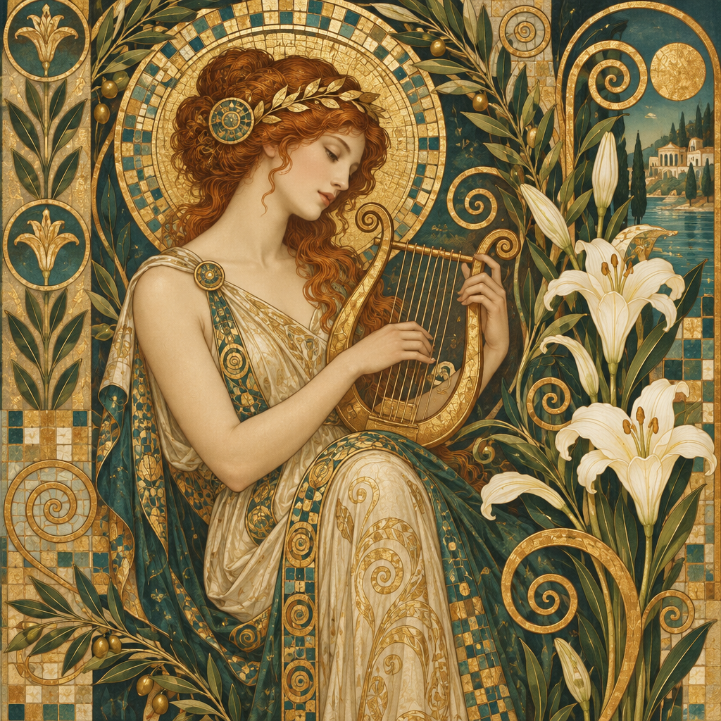 Gustav Copper Lily Serenade DIY paint by numbers [AI-17c1cd43-1747ea758a82]