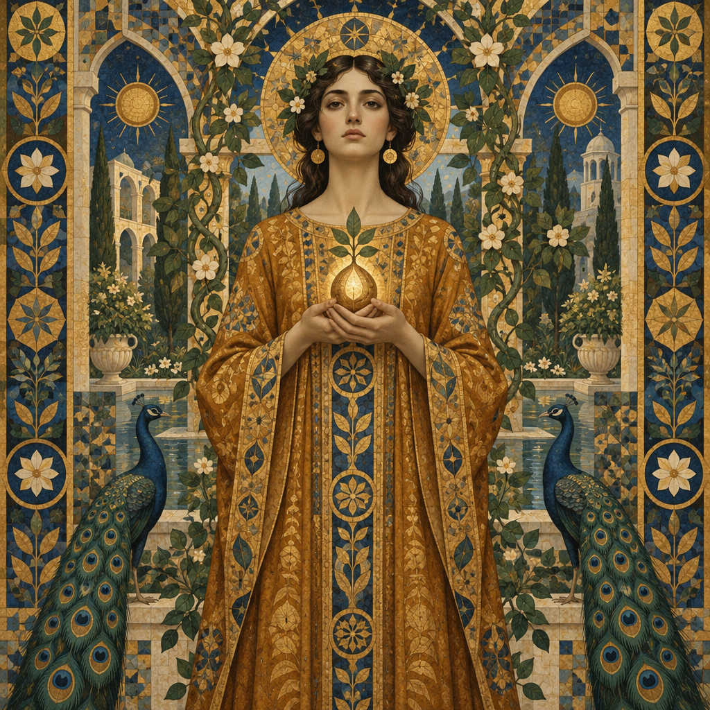 Gustav Amber Garden Oracle painting number kit [AI-f4f457fd-9e1227d037d7]