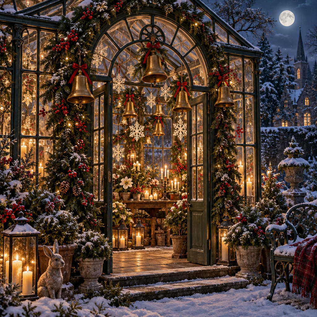 Christmas Frosted Bell Conservatory Number painting [AI-421bca77-753a44a0a15c]
