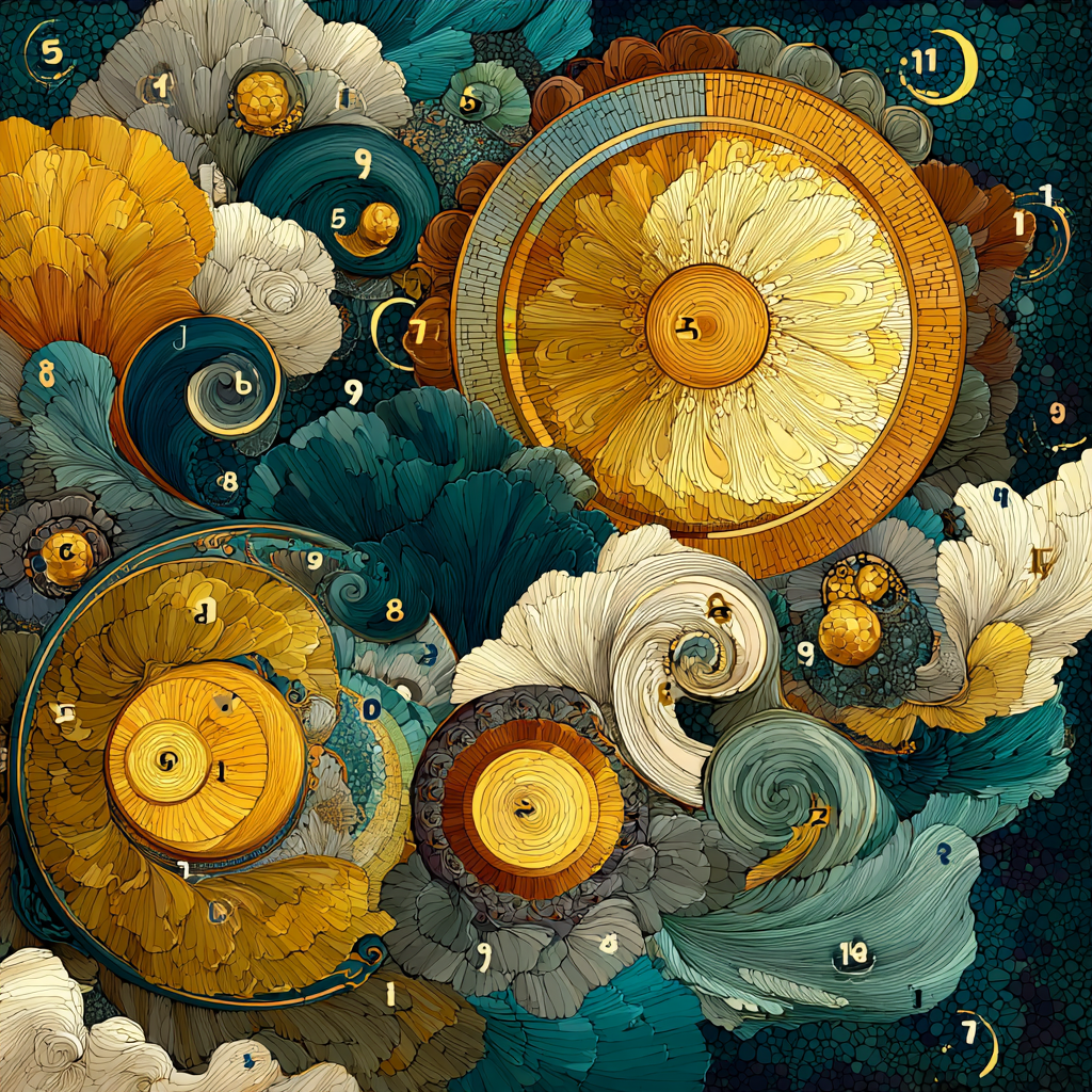 Gustav Klimt Inspired Aureate Silence Of Spiral Topaz paint by number [AI-794ab5eb-dec7c3f19cdc]