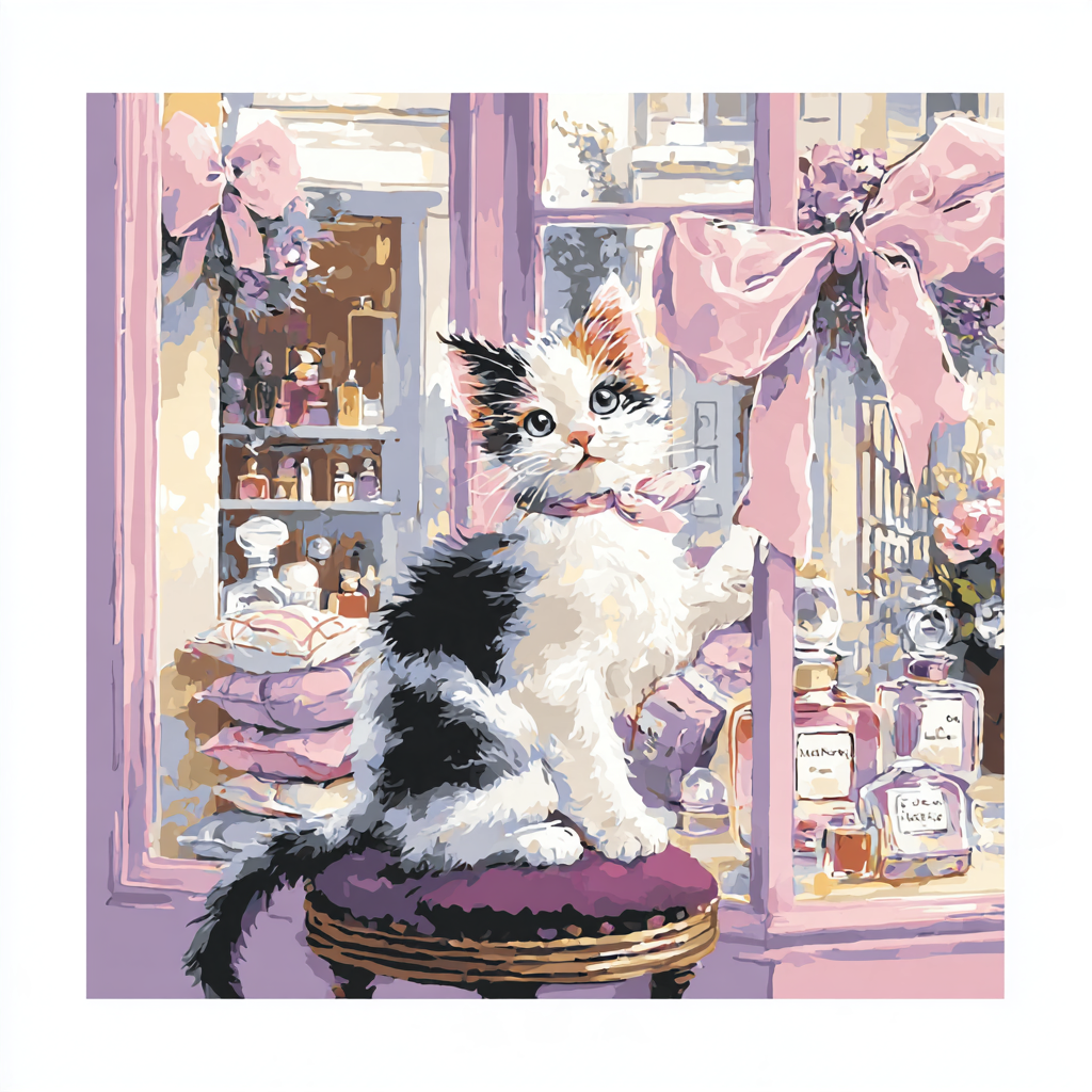 Marie Ribbon Boutique Window Disney Inspired Numbered painting kits [AI-7bf41759-bdf66feae361]